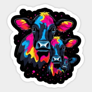 Cow Fathers Day Sticker